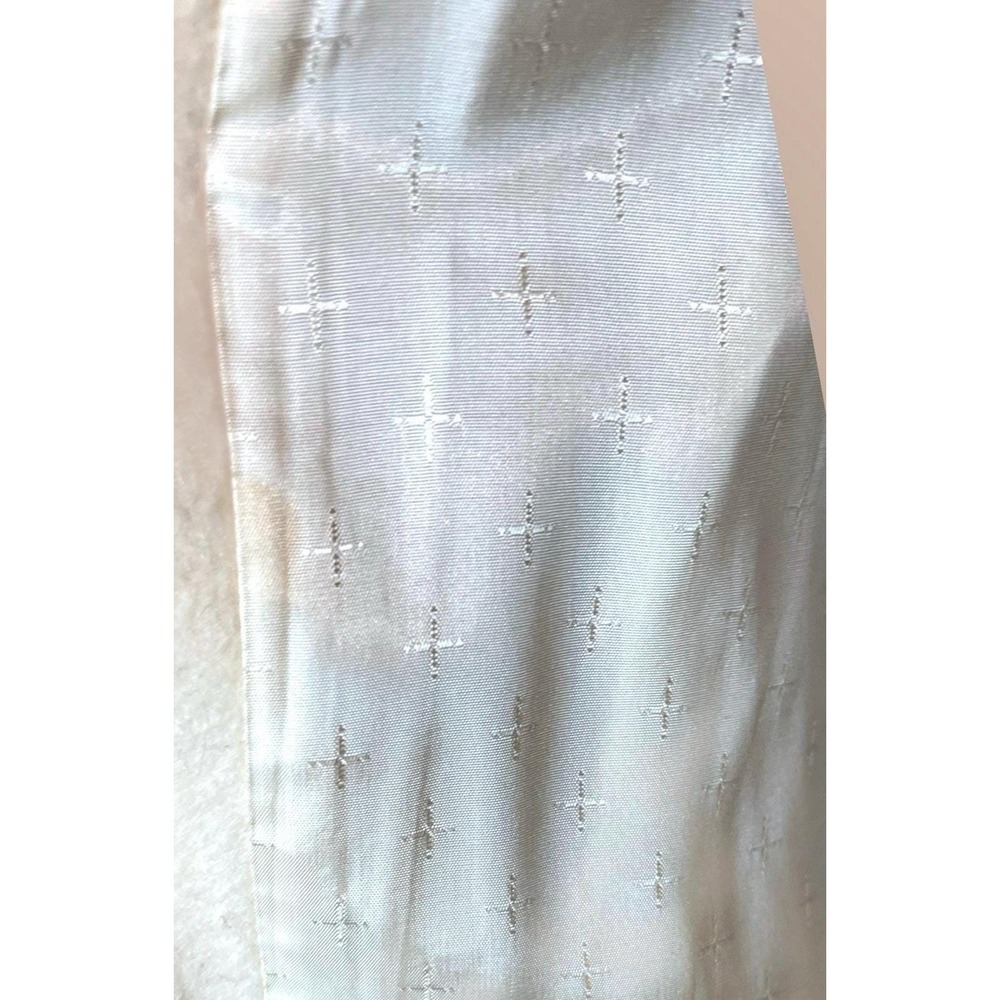 VTG 1960s Portrait Wool Maxi Coat L ILGWU Union Made USA Ivory Duster Trench Mod - Picture 14 of 16